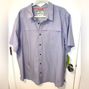 New Lake & Trail Shirt Men's grey Vented Fishing Hiking Outdoors Sz XL